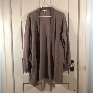 Silence + Noise Long Tan Cardigan